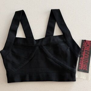 WOW Couture Women's m Black Bandeau/Bodycon